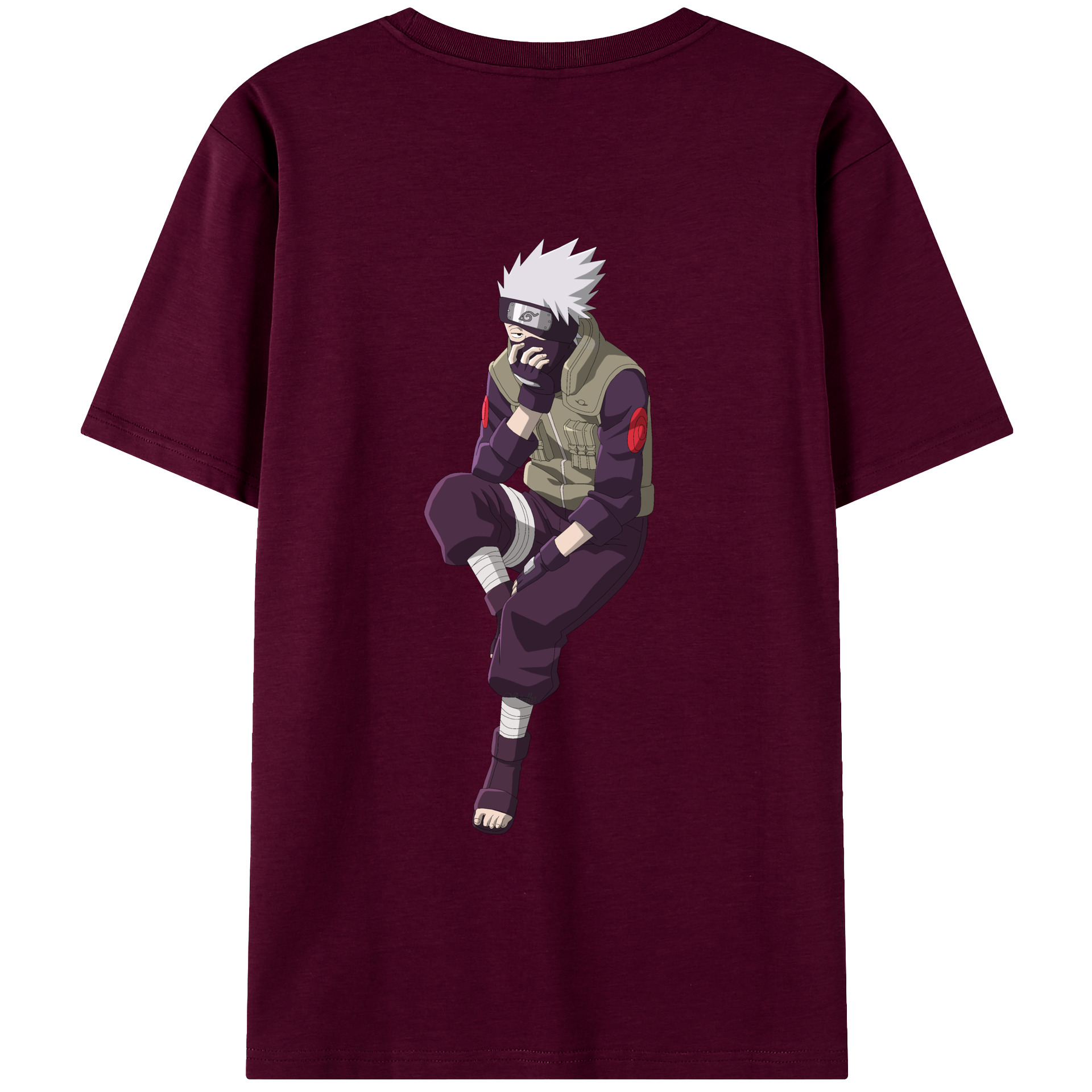 （画像用） NARUTO -ナルト- はたけ カカシ Hatake Kakashi レディース半袖Tシャツ(バックプリント)